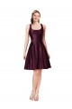 Sleeveless Bateau Neck V-Back Satin A-Line Prom Dress / Bridesmaid Dress Newcastle