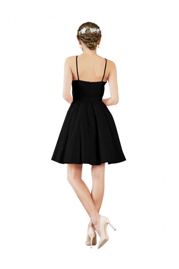 Sleeveless Halter Neck Open Back Satin A-Line Bridesmaid Gown Newcastle