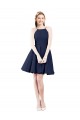 Sleeveless Halter Neck Open Back Satin A-Line Bridesmaid Gown Newcastle