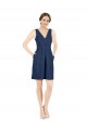 Sleeveless V-Neck Open Back Satin A-Line Evening Gown / Bridesmaid Dress Newcastle