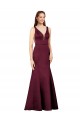Sleeveless V-Neck V-Back Satin Sheath Formal Evening Gown / Prom Dress / Bridesmaid Dress Newcastle