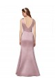 Sleeveless V-Neck V-Back Satin Sheath Formal Evening Gown / Prom Dress / Bridesmaid Dress Newcastle