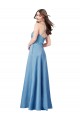 Sleeveless Spaghetti Straps Criss Cross Back Satin Sheath Formal Evening Gown / Prom Dress / Bridesmaid Dress Newcastle