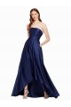 Sleeveless Strapless Low Back Satin A-Line High Low Evening Gown / Prom Dress / Bridesmaid Dress Newcastle