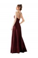 Sleeveless Halter Neck Satin A-Line Prom Dress / Bridesmaid Dress Newcastle
