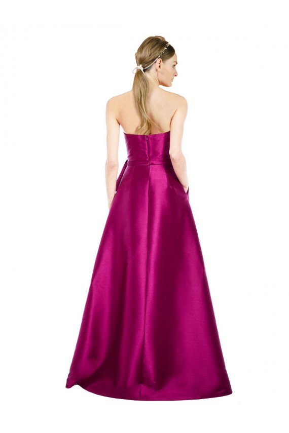 Sleeveless V-Neck Satin A-Line Prom Dress / Bridesmaid Dress Newcastle