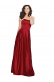 Sleeveless Strapless Satin A-Line Prom Dress / Bridesmaid Dress Newcastle