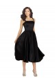 Sleeveless Square Neck Satin A-Line Prom Dress / Bridesmaid Dress Newcastle