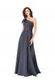 Sleeveless One Shoulder Satin A-Line Formal Evening Gown / Prom Dress / Bridesmaid Dress Newcastle