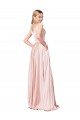 Sleeveless Off the Shoulder Satin A-Line Formal Evening Gown / Prom Dress / Bridesmaid Dress Newcastle