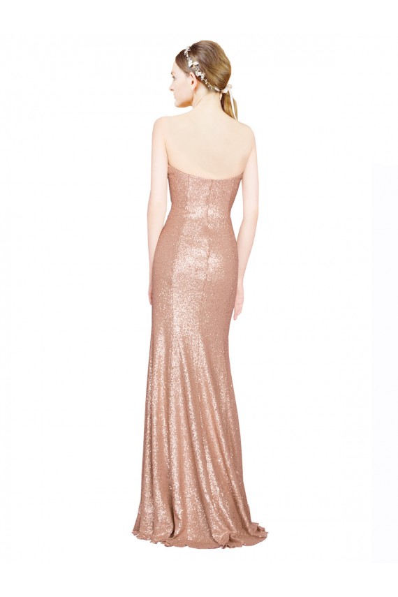 Sleeveless Sweetheart Low Back Sequin A-Line Formal Evening Gown / Prom Dress / Bridesmaid Dress Newcastle