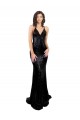 Sleeveless V-Neck Criss Cross Open Back Sequin Mermaid Black Tie Evening Gown / Prom Dress / Bridesmaid Dress Newcastle