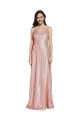 Sleeveless V-Neck Low Back Sequin Sheath Formal Evening Gown / Prom Dress / Bridesmaid Dress Newcastle