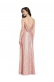 Sleeveless V-Neck Low Back Sequin Sheath Formal Evening Gown / Prom Dress / Bridesmaid Dress Newcastle