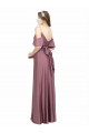Cold Shoulder Off the Shoulder Low Back Silk like Satin Sheath Formal Evening Gown / Prom Dress / Bridesmaid Dress Newcastle