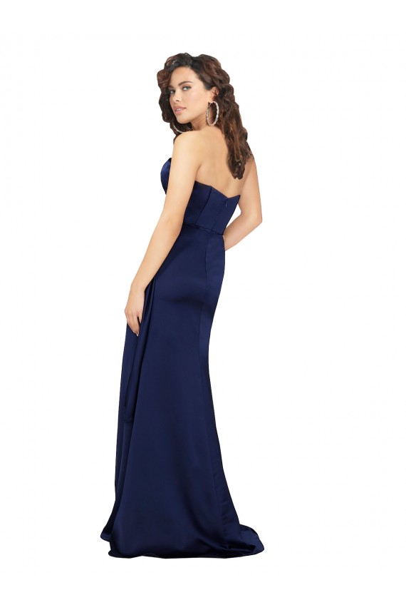 Sleeveless Sweetheart Silk like Satin A-Line Formal Evening Gown / Prom Dress / Bridesmaid Dress Newcastle