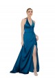 Sleeveless Halter Neck Open Back Silk like Satin A-Line Formal Evening Gown / Prom Dress / Bridesmaid Dress Newcastle