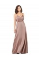 Sleeveless V-Neck Silk like Satin A-Line Formal Evening Gown / Bridesmaid Dress Newcastle