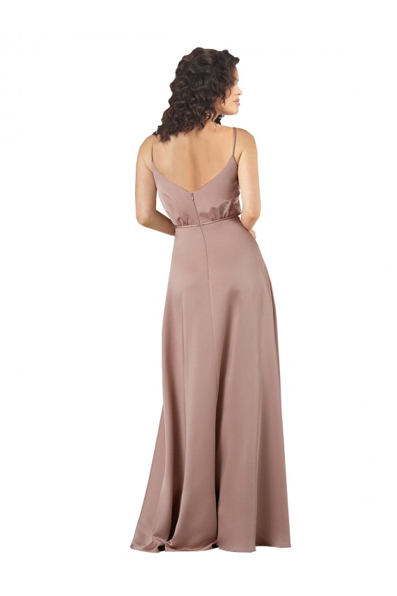 Sleeveless V-Neck Silk like Satin A-Line Formal Evening Gown / Bridesmaid Dress Newcastle