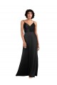 Sleeveless V-Neck Silk like Satin Column Formal Evening Gown / Prom Dress / Bridesmaid Dress Newcastle