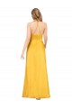 Sleeveless V-Neck Open Back Silk like Satin A-Line Formal Dress / Bridesmaid Dress Newcastle