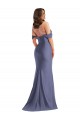 Sleeveless Off the Shoulder Low Back Silk like Satin Mermaid Black Tie Plus Size Evening Gown / Prom Dress / Bridesmaid Dress Newcastle