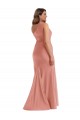 Sleeveless One Shoulder Silk like Satin Mermaid Black Tie Plus Size Evening Gown / Prom Dress / Bridesmaid Dress Newcastle