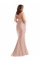 Sleeveless Halter Neck Open Back Silk like Satin Mermaid Formal Plus Size Evening Gown / Prom Dress / Bridesmaid Dress Newcastle