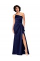 Sleeveless Sapphire One Shoulder Silk like Satin A-Line Black Tie Evening Gown / Prom Dress / Bridesmaid Dress Newcastle