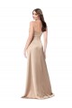 Sleeveless Champagne Pink Spaghetti Straps Low Back Silk like Satin A-Line Formal Evening Gown / Prom Dress / Bridesmaid Dress Newcastle