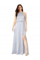 Sleeveless Halter Neck Low Back Silk like Satin A-Line Formal Evening Gown / Bridesmaid Dress Newcastle