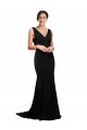 Sleeveless V-Neck Low Back Silk like Satin A-Line Formal Evening Gown / Prom Dress / Bridesmaid Dress Newcastle