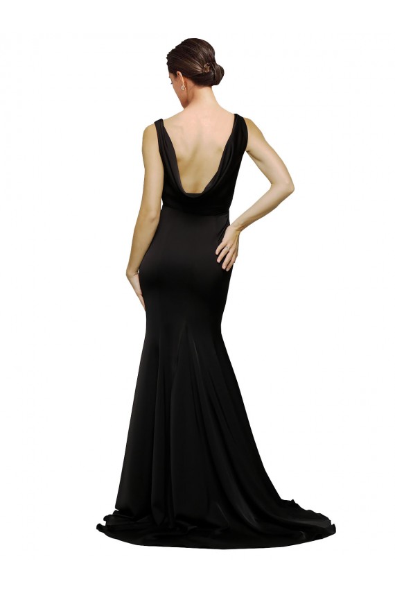 Sleeveless V-Neck Low Back Silk like Satin A-Line Formal Evening Gown / Prom Dress / Bridesmaid Dress Newcastle