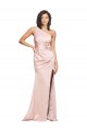 Sleeveless One Shoulder Low Back Silk like Satin Sheath Formal Evening Gown / Prom Dress / Bridesmaid Dress Newcastle