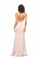 Sleeveless One Shoulder Low Back Silk like Satin Sheath Formal Evening Gown / Prom Dress / Bridesmaid Dress Newcastle