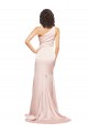Sleeveless One Shoulder Silk like Satin Sheath Black Tie Evening Dress / Prom Dress / Bridesmaid Dress Newcastle