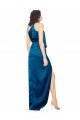 Sleeveless Halter Neck Silk like Satin Sheath Formal Evening Gown / Prom Dress / Bridesmaid Dress Newcastle