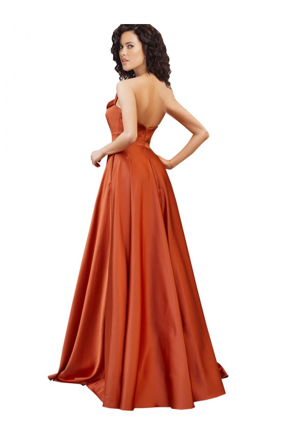 Sleeveless Round Neck Low Back Silk like Satin A-Line Formal Evening Gown / Prom Dress / Bridesmaid Dress Newcastle