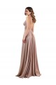 Sleeveless V-Neck Low Back Spandex A-Line Black Tie Evening Gown / Prom Dress / Bridesmaid Dress Newcastle