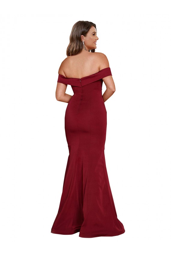 Sleeveless Off the Shoulder Spandex Mermaid Formal Plus Size Evening Gown / Prom Dress / Bridesmaid Dress Newcastle