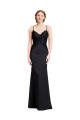 Sleeveless Spaghetti Straps Low Back Stretch Crepe Mermaid Prom Dress / Bridesmaid Dress Newcastle