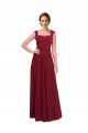 Sleeveless Square Neck Stretch Crepe A-Line Prom Dress / Bridesmaid Dress Newcastle