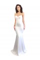 Sleeveless White Sweetheart Low Back Stretch Crepe Mermaid Formal Evening Gown / Prom Dress / Bridesmaid Dress Newcastle