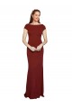Cap Sleeves Round Neck Keyhole Back Stretch Crepe Mermaid Formal Evening Gown / Prom Dress / Bridesmaid Dress Newcastle
