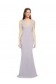 Sleeveless V-Neck Keyhole Back Stretch Crepe Mermaid Formal Evening Gown / Prom Dress / Bridesmaid Dress Newcastle