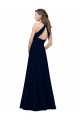 Sleeveless Jewel Neck Keyhole Back Stretch Crepe A-Line Prom Dress / Bridesmaid Dress Newcastle