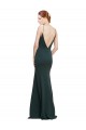Sleeveless Pink V-Neck V-Back Stretch Crepe A-Line Formal Dress / Bridesmaid Dress Newcastle