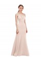 Sleeveless Pink V-Neck V-Back Stretch Crepe A-Line Formal Dress / Bridesmaid Dress Newcastle