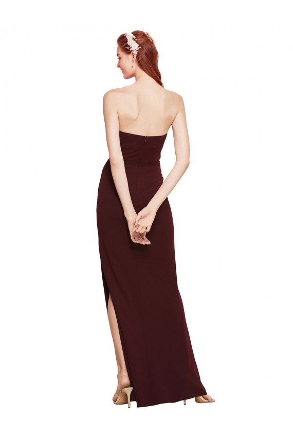 Sleeveless Strapless Stretch Crepe Sheath Formal Evening Gown / Prom Dress / Bridesmaid Dress Newcastle