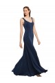 Sleeveless Round Neck Low Back Stretch Crepe A-Line Prom Dress / Bridesmaid Dress Newcastle